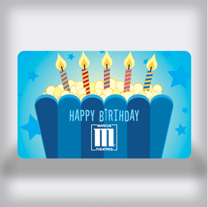 Picture of Birthday Movie Gift Card - Popcorn Edition