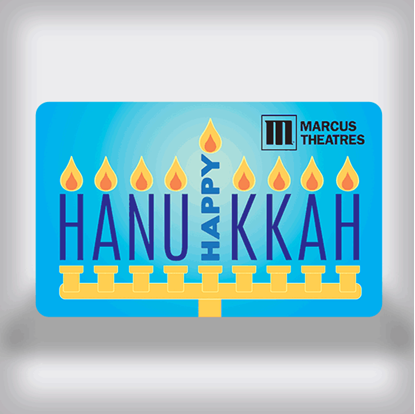Picture of Hanukkah Movie Gift Card - Letter Menorah Edition