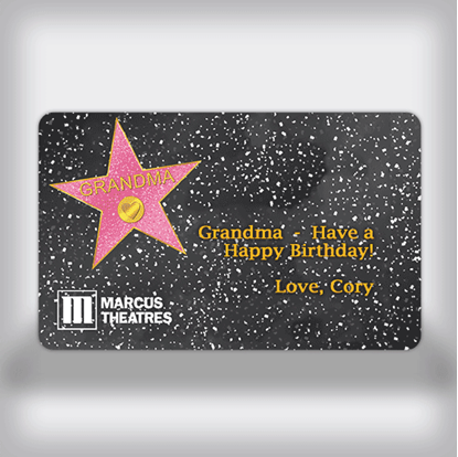 Grandma Star Custom Gift Card