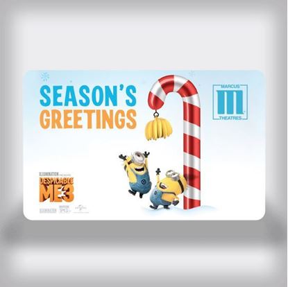 Picture of Holiday Movie Gift Card - Despicable Me 3 Candy Cane Edition