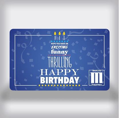 Picture of Birthday Movie Gift Card - Exciting Funny Thrilling Birthday Edition