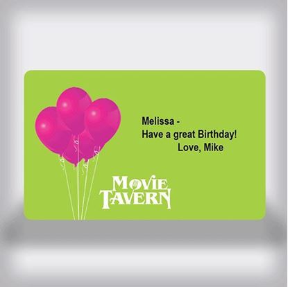 Picture of Movie Tavern Custom Movie Gift Card - Balloon