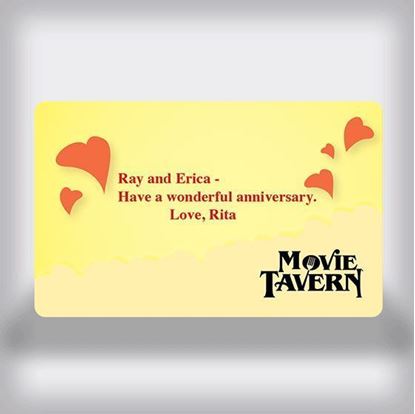 Picture of Movie Tavern Custom Movie Gift Card - Hearts