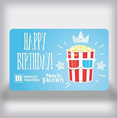 Picture of Birthday Movie Gift Card - Happy Birthday Crown Dual Edition