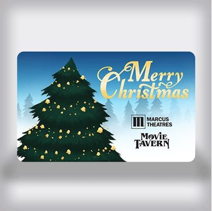 Picture of Holiday Movie Gift Card - Merry Christmas Popcorn Tree Dual Edition