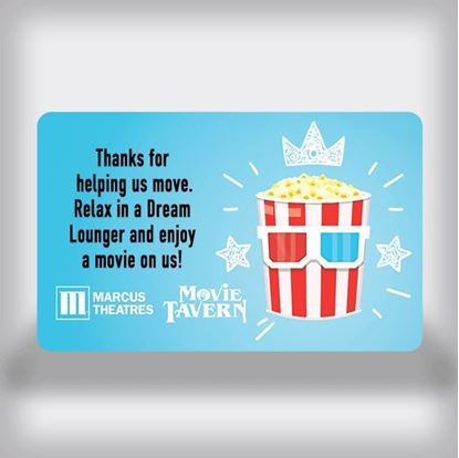 Picture of Custom Movie Gift Card - Popcorn Crown Dual Edition