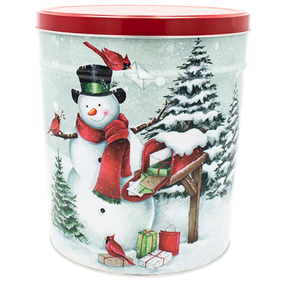 Picture of Snowman Popcorn Tin