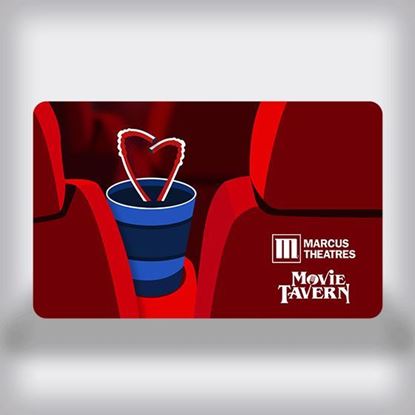 Picture of Date Night Gift Card--Chair with Cup and Heart Straws