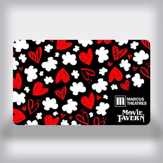 Picture of Date Night Gift Card--Hearts and Popcorn