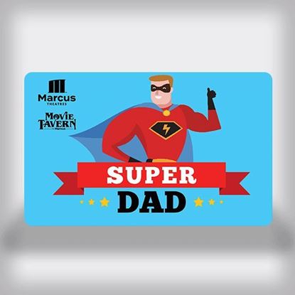 Picture of Father's Day Custom Movie Gift Card - Super Dad Cartoon Edition