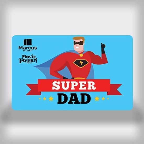Picture of Father's Day Custom Movie Gift Card - Super Dad Cartoon Edition