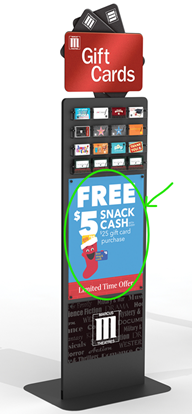 Picture of Gift Card  Display Front Large Insert (18X24)