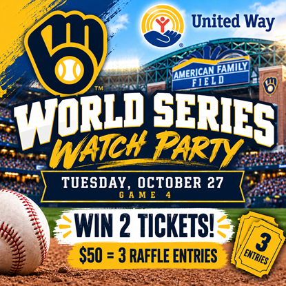 Picture of United Way Raffle – Brewers World Series Game 4 (3 Entries – $50)